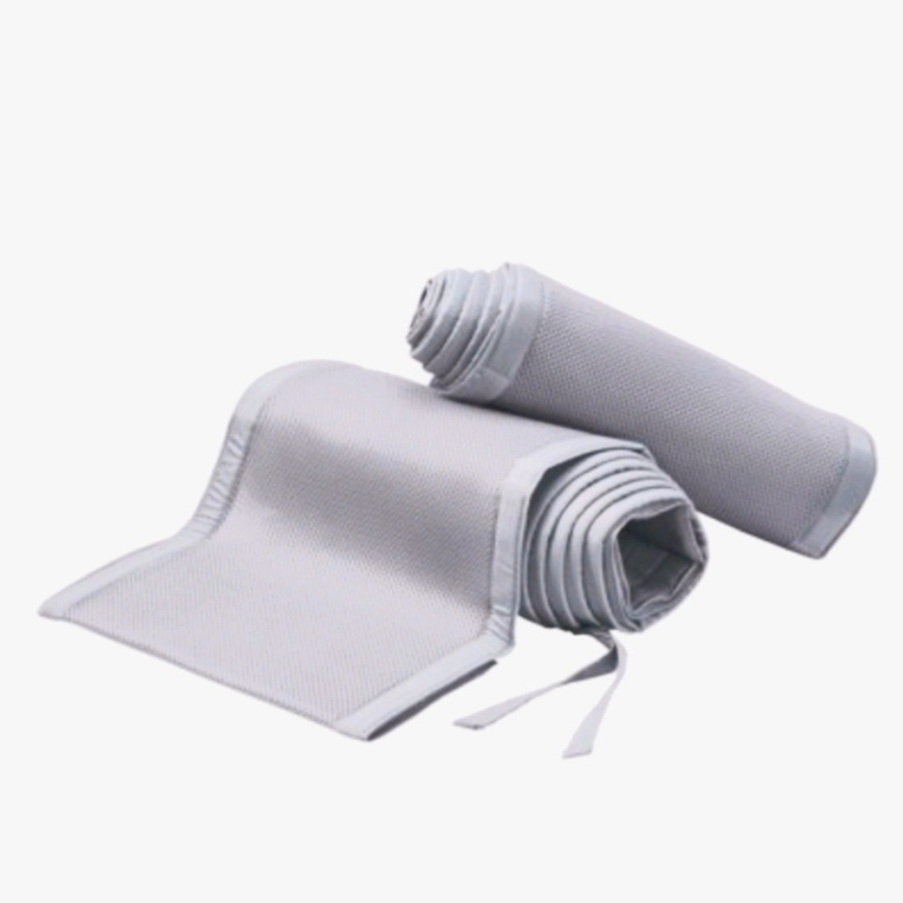 Breathable Baby Gray Mesh Crib Liner 👶